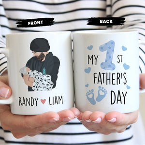 Personalized 1st Fathers Day Mug