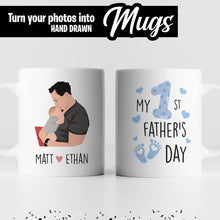 Load image into Gallery viewer, Personalized 1st Fathers Day Mug
