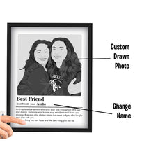 Load image into Gallery viewer, Custom Best Friends Definition Portrait
