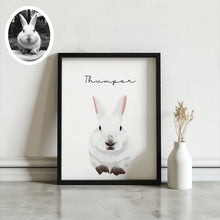 Load image into Gallery viewer, Custom Pet Bunny Portrait
