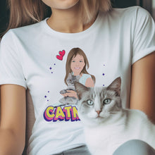 Load image into Gallery viewer, Personalized Cat Mom Shirt
