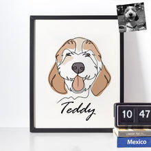 Load image into Gallery viewer, Continuous Dog Line Art Portrait
