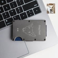 Load image into Gallery viewer, Custom Dog Dad Minimalist Wallet
