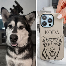 Load image into Gallery viewer, Custom Dog Sketch Phone Case
