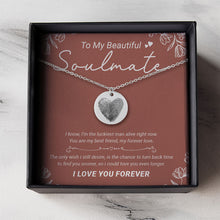 Load image into Gallery viewer, Custom Double Fingerprint Necklace Gift
