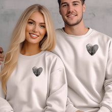 Load image into Gallery viewer, Custom Couples Fingerprint Sweatshirt
