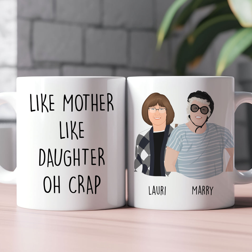 Custom Multiple Photo Mom & Daughter Mug