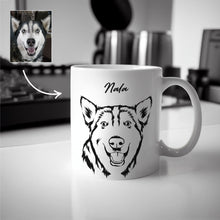 Load image into Gallery viewer, Custom Pet Sketch Mug
