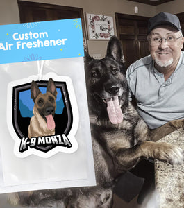 Personalized K9 Dog Air Freshener