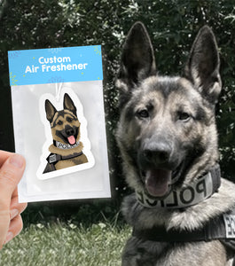 Personalized K9 Dog Air Freshener