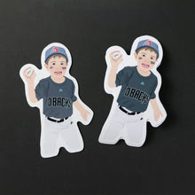 Load image into Gallery viewer, Custom Little League Baseball Stickers
