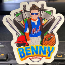 Load image into Gallery viewer, Custom Little League Baseball Stickers
