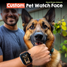 Load image into Gallery viewer, Custom Pet Watch Face | Hand Drawn Art
