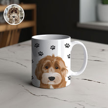 Load image into Gallery viewer, Personalized Pet &amp; Paw Pattern Mug
