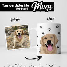 Load image into Gallery viewer, Personalized Pet &amp; Paw Pattern Mug
