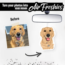 Load image into Gallery viewer, Personalized Dog Portrait Air Freshener
