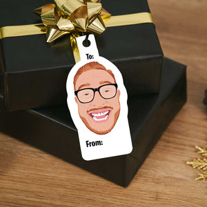Personalized Face Gift Tags