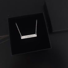 Load image into Gallery viewer, Custom Handwriting Bar Necklace
