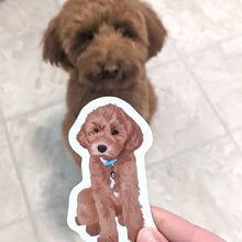 Load image into Gallery viewer, Custom Pet Portrait Stickers
