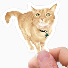 Load image into Gallery viewer, Custom Cat Portrait Stickers
