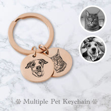 Load image into Gallery viewer, Custom Multiple Pet Keychain

