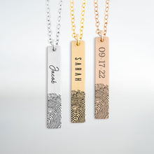 Load image into Gallery viewer, Personalized Fingerprint Necklace Gift
