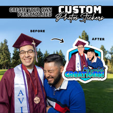 Load image into Gallery viewer, Custom Graduation Photo Stickers
