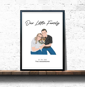 Custom Family Portrait Drawing