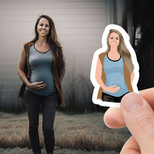 Custom Mom Photo Stickers