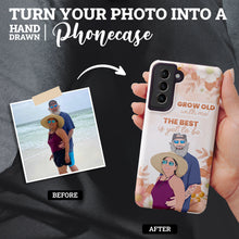 Load image into Gallery viewer, Personalized custom Growing Old Anniversary phone case
