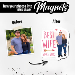 Personalized Magnets for Best Wife Year