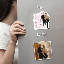 Load image into Gallery viewer, Best Wife Year Magnet designs customize for a personal touch

