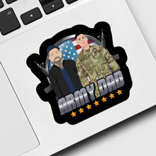 Load image into Gallery viewer, Army Dad Sticker designs customize for a personal touch
