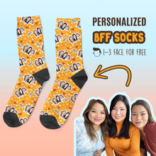 Load image into Gallery viewer, Custom BFF Face Socks
