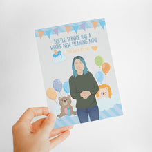 Load image into Gallery viewer, Baby Shower Card Stickers Personalized
