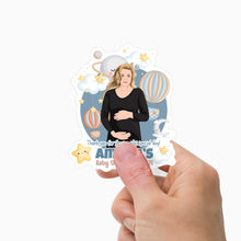 Load image into Gallery viewer, Baby Shower Thank You for Coming Stickers Personalized
