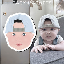 Load image into Gallery viewer, Custom Baby Face Magnets
