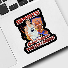 Load image into Gallery viewer, Basketball School Sports Sticker designs customize for a personal touch
