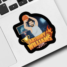 Load image into Gallery viewer, Basketball Sports Portrait Sticker designs customize for a personal touch
