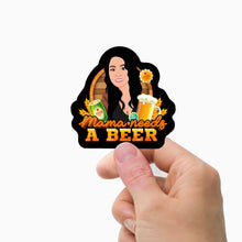 Load image into Gallery viewer, Beer Mom  Stickers Personalized
