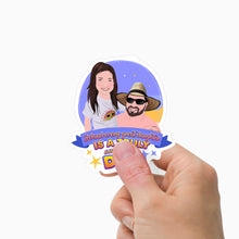 Load image into Gallery viewer, Behind every daughter is Dad Sticker Personalized
