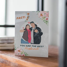 Load image into Gallery viewer, Best Husband Card Sticker designs customize for a personal touch
