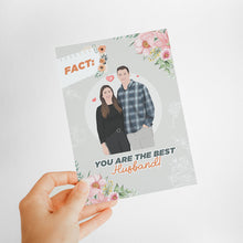 Load image into Gallery viewer, Best Husband Card Stickers Personalized

