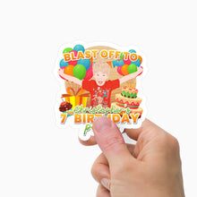 Load image into Gallery viewer, Birthday Party Invitation Sticker Personalized
