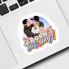 Load image into Gallery viewer, Born This Way Sticker designs customize for a personal touch
