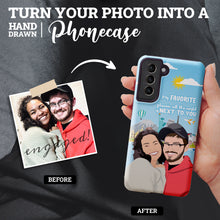 Load image into Gallery viewer, Turn Your Photo in to Custom Design Couple Phone Cases
