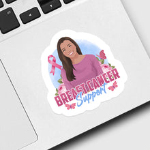 Load image into Gallery viewer, Breast Cancer Support Sticker designs customize for a personal touch
