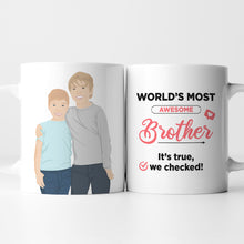 Load image into Gallery viewer, Buy the Worlds Best Brother Personalised Mug
