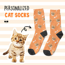 Load image into Gallery viewer, Custom Cat Face Socks
