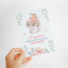 Load image into Gallery viewer, Congrats on the Baby Card Stickers Personalized
